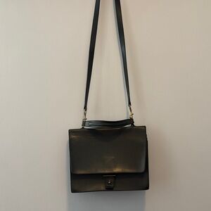 Vintage PB 0110 Grey Leather Shoulder Bag